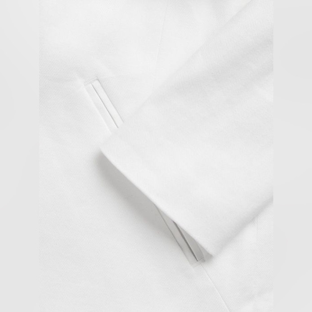 NWT Banana Republic WHITE COLLARLESS LINEN-COTTON BLAZER, size 4 - Picture 10 of 16